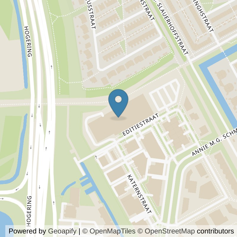 Map: location of Basic-Fit Almere Editiestraat 24/7 in Almere