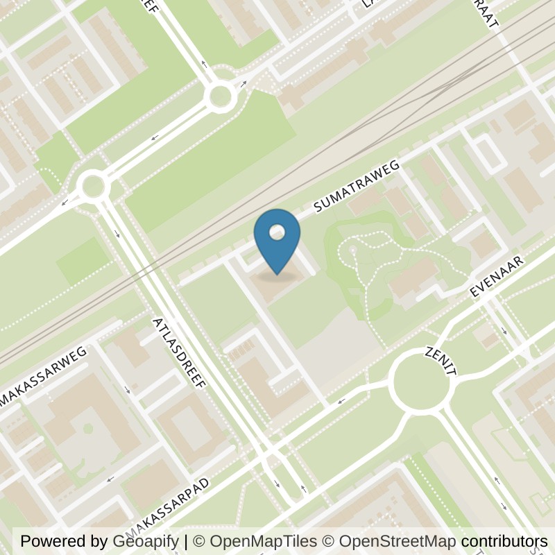 Map: location of Basic-Fit Almere Sumatraweg 24/7 in Almere