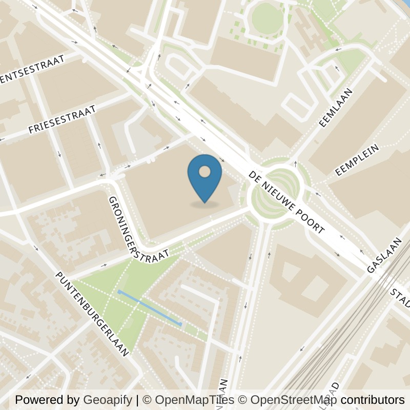 Map: location of Basic-Fit Amersfoort Groningerstraat 24/7 in Amersfoort