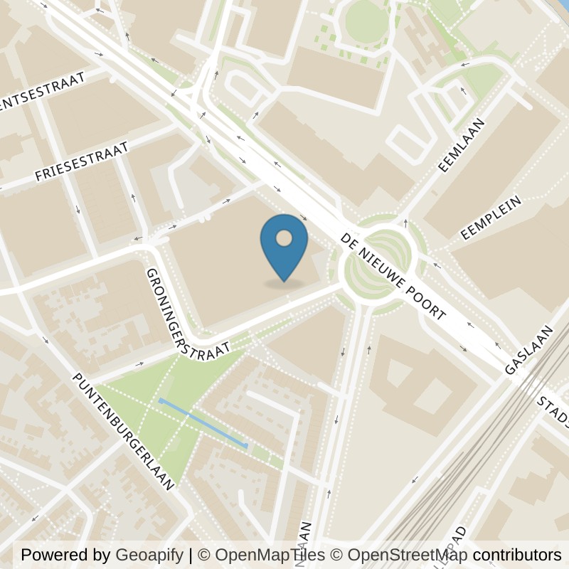 Map: location of Basic-Fit Amersfoort Groningerstraat Ladies in Amersfoort