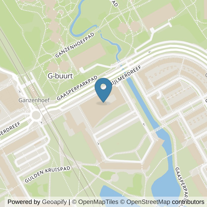 Map: location of Basic-Fit Amsterdam Bijlmerdreef 24/7 in Amsterdam