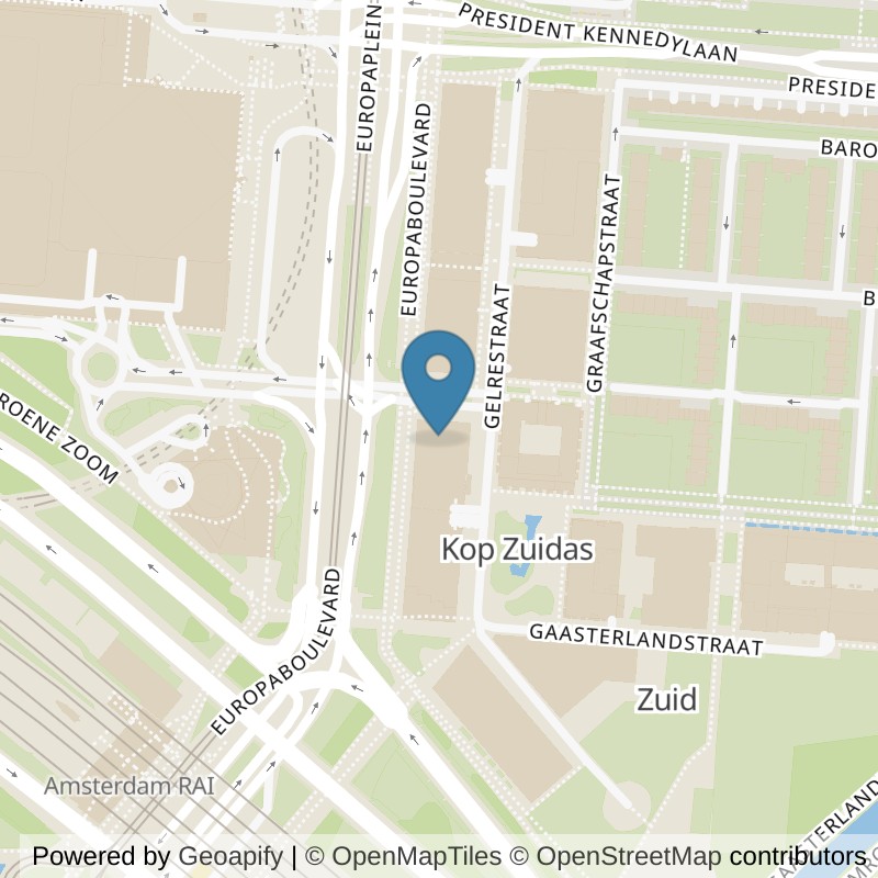 Map: location of Basic-Fit Amsterdam Europaboulevard Ladies in Amsterdam