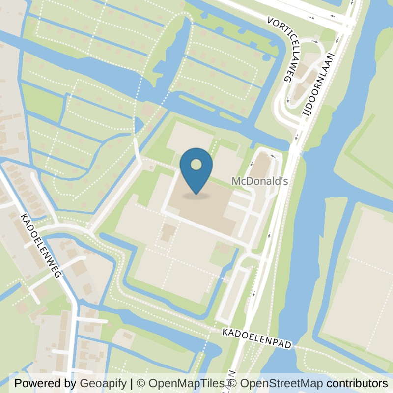 Map: location of Basic-Fit Amsterdam Sportpark Kadoelen 24/7 in Amsterdam