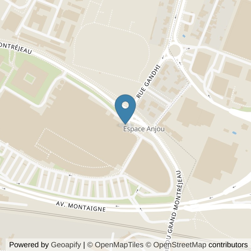 Map: location of Basic-Fit Angers Rue du Grand Montréjeau in Angers