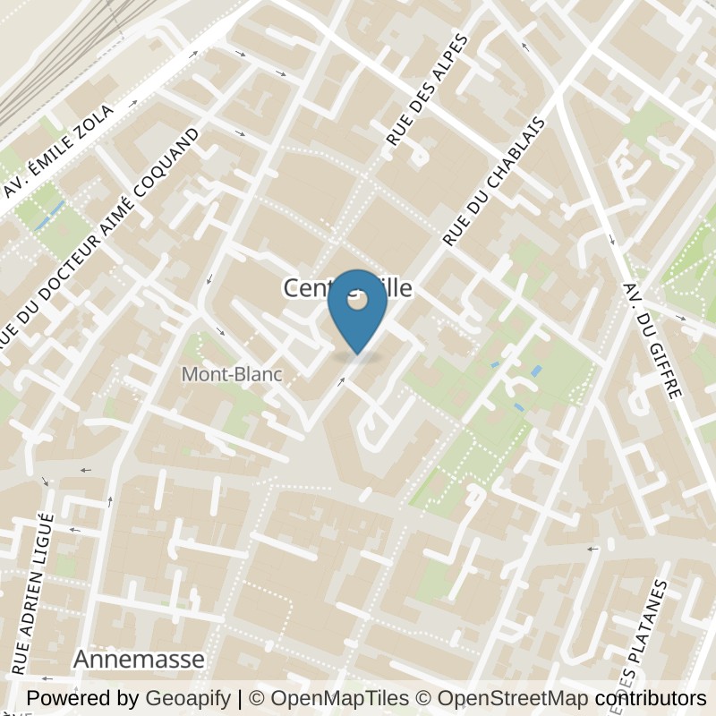 Map: location of Basic-Fit Annemasse Rue du Chablais in Annemasse