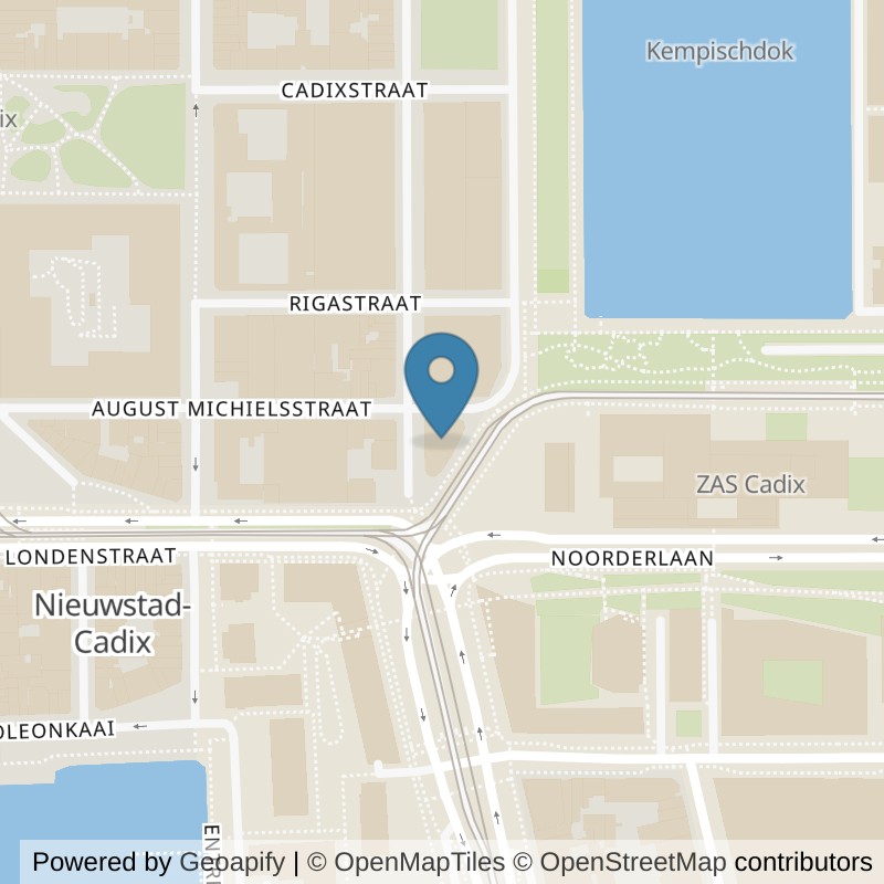 Map: location of Basic-Fit Antwerpen Kempischdok-Westkaai in Antwerpen