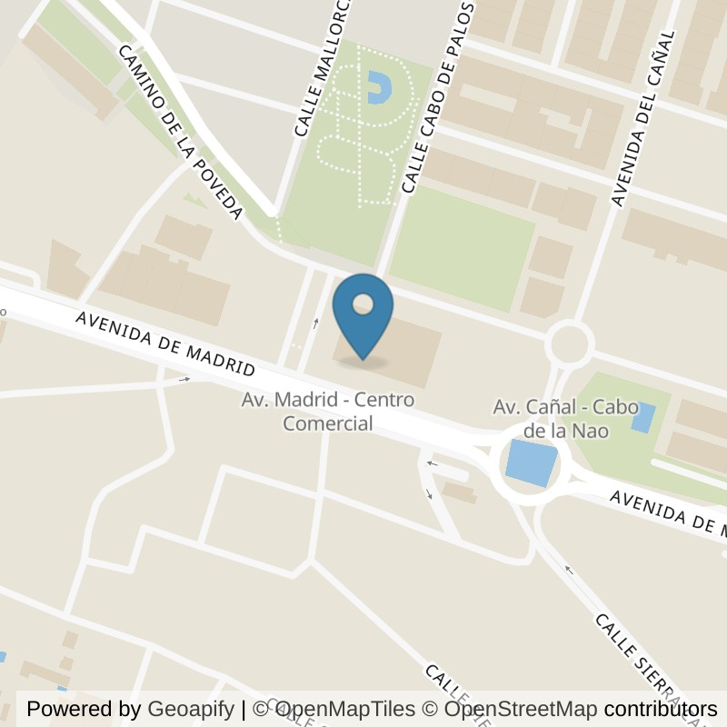 Map: location of Basic-Fit CC La Milla Arganda del Rey in Arganda del Rey