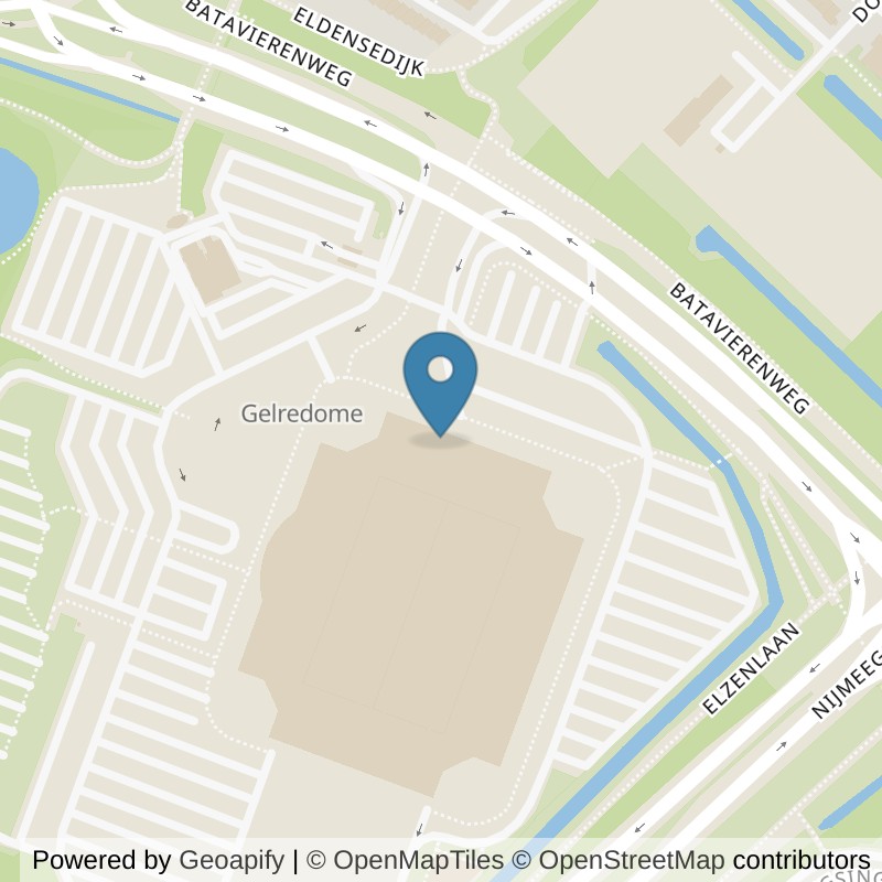 Map: location of Basic-Fit Arnhem Batavierenweg 24/7 in Arnhem