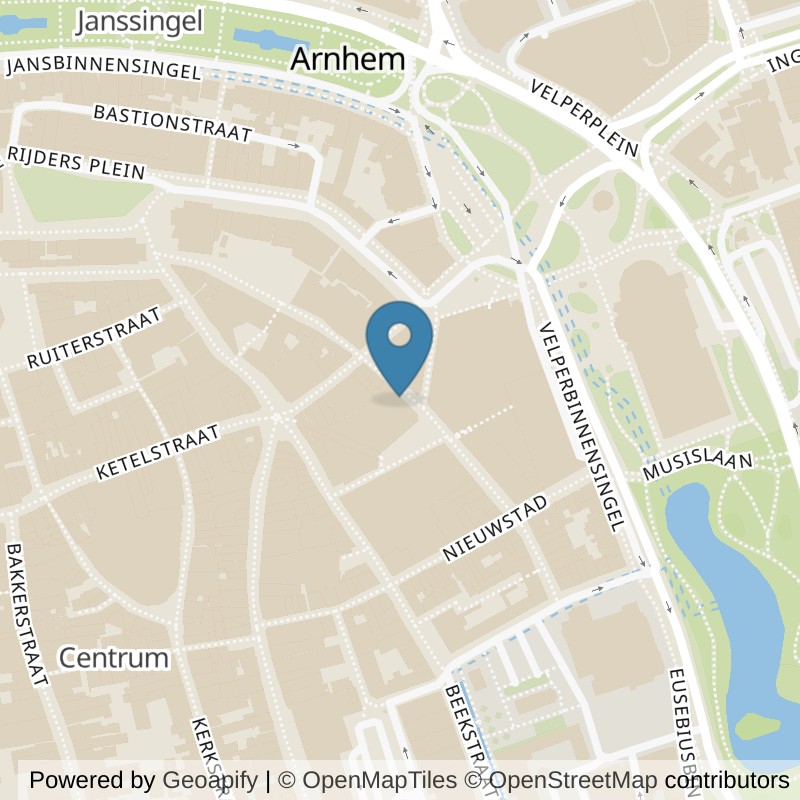 Map: location of Basic-Fit Arnhem Walstraat in Arnhem