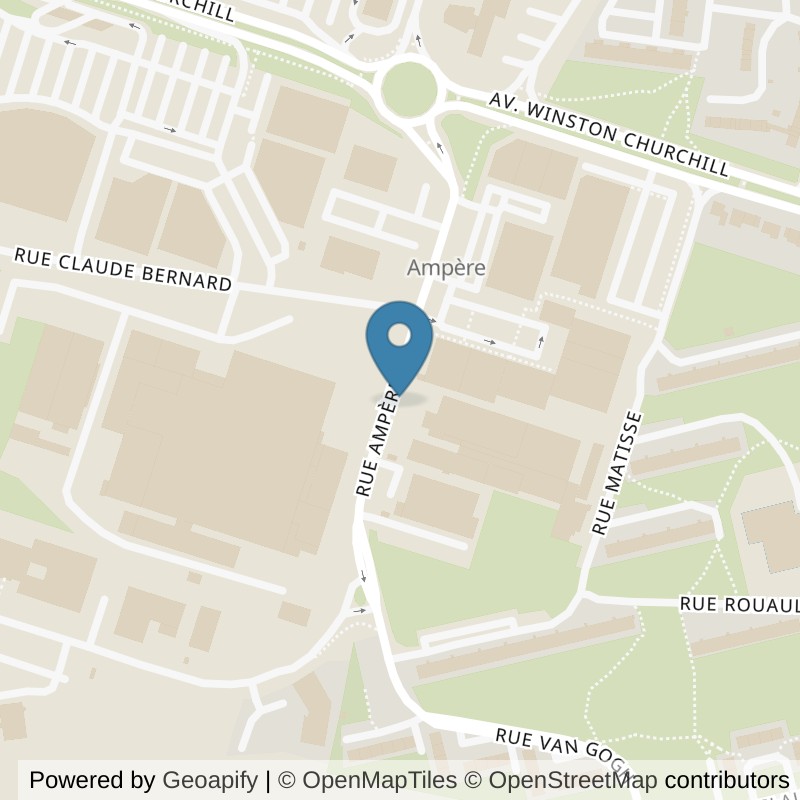 Map: location of Basic-Fit Arras Rue Ampère 24/7 in Arras