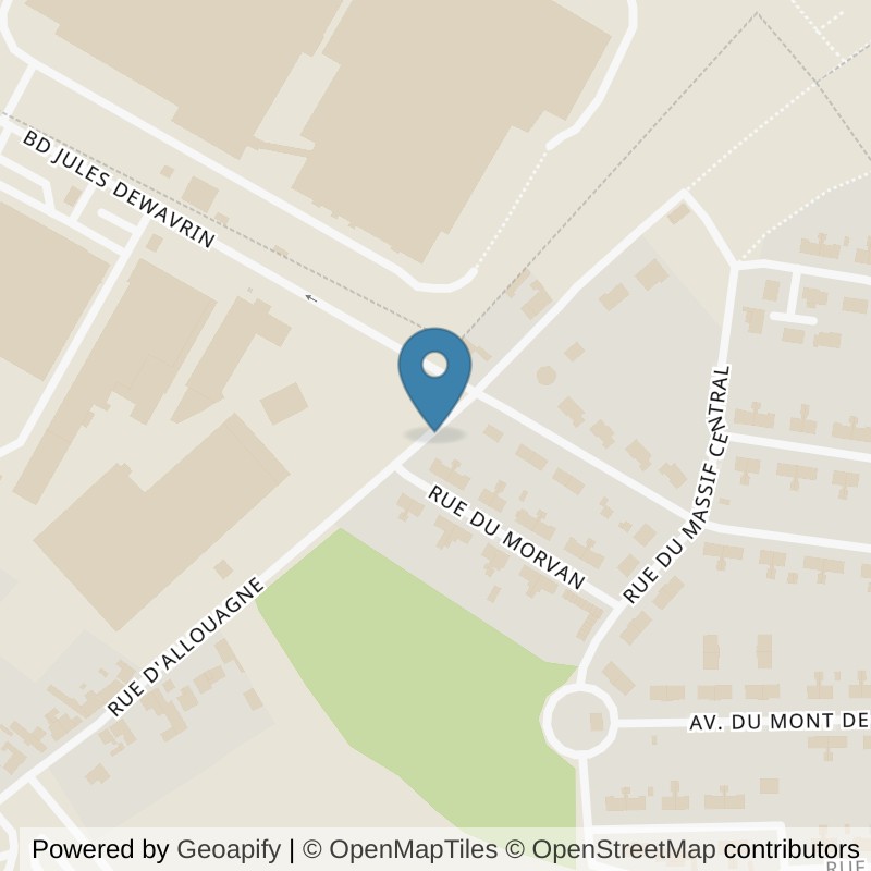Map: location of Basic-Fit Auchel Rue d’Allouagne 24/7 in Auchel