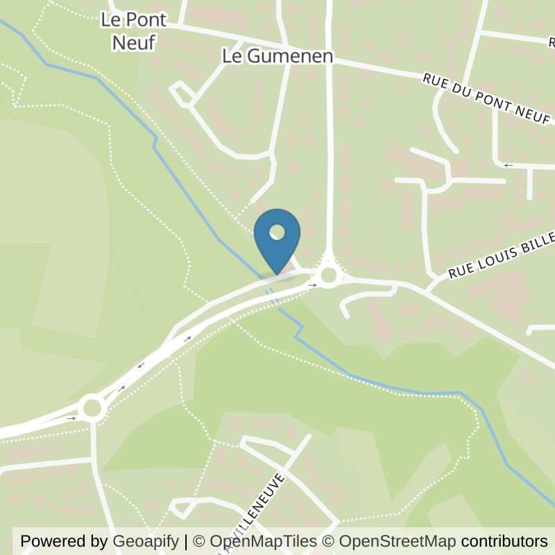 Map: location of Basic-Fit Auray Avenue de l’Océan 0 in Auray