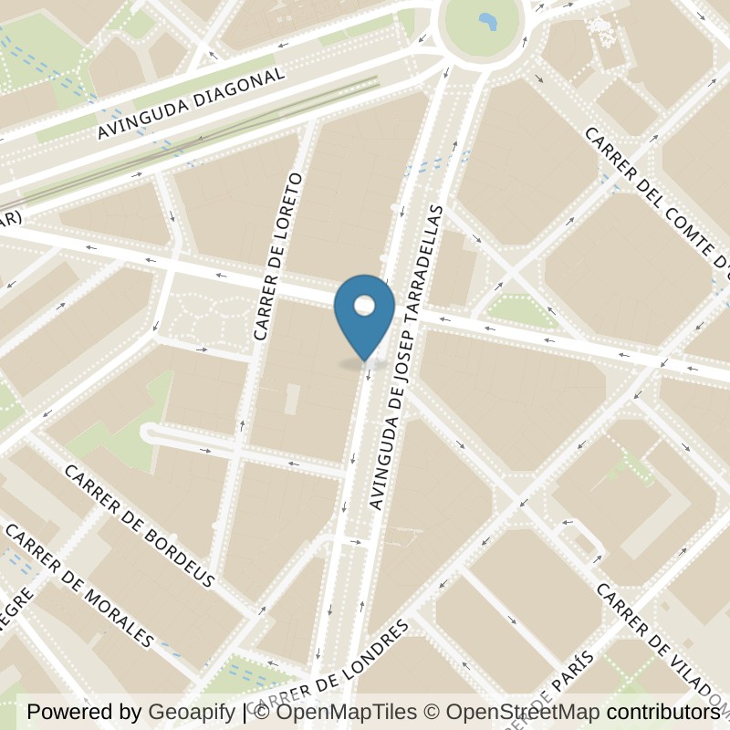 Map: location of Basic-Fit Avda. Josep Tarradellas, 133 Barcelona in Barcelona