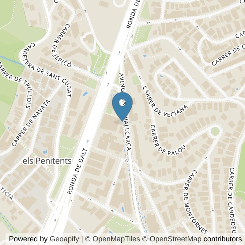 Map: location of Basic-Fit Avinguda de Vallcarca 24/7 Barcelona in Barcelona