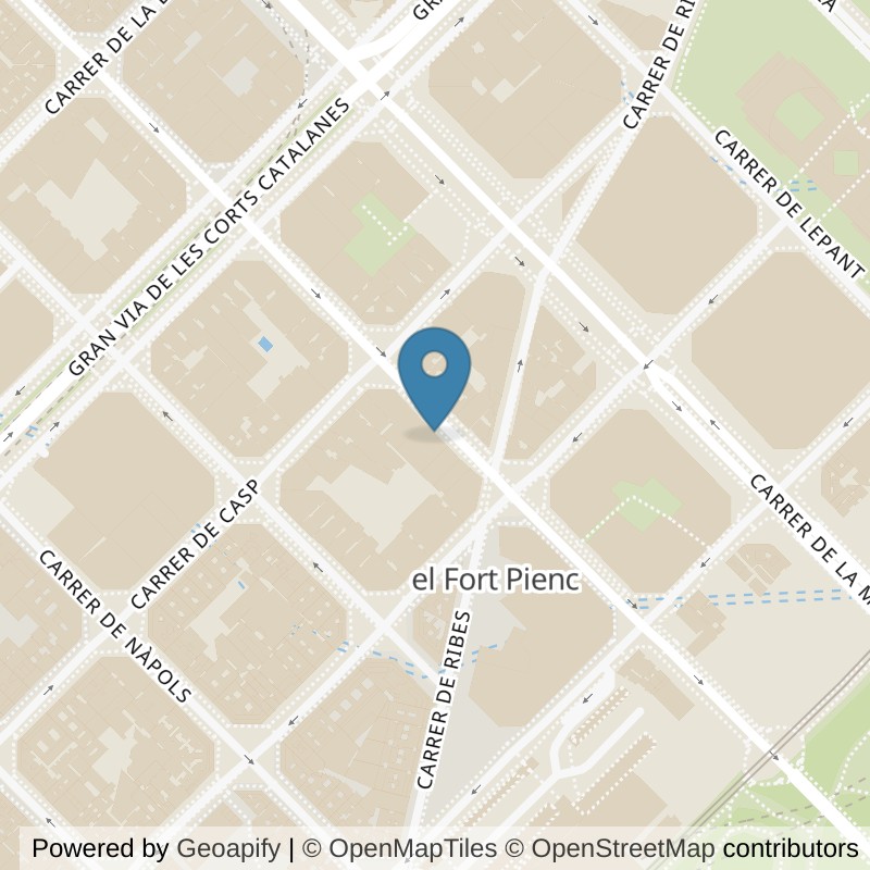 Map: location of Basic-Fit Carrer de Sardenya Barcelona in Barcelona