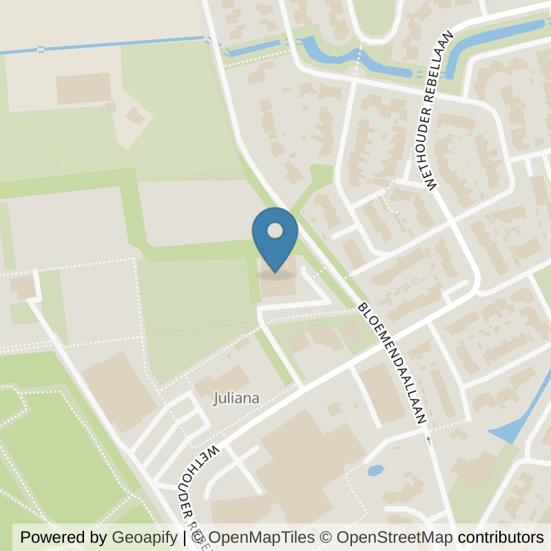 Map: location of Basic-Fit Barneveld Wethouder Rebellaan 24/7 in Barneveld