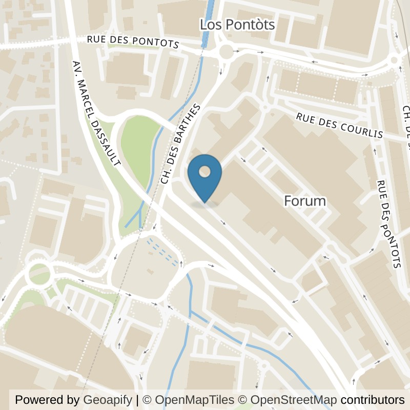 Map: location of Basic-Fit Bayonne Rue Arnaud Détroyat 24/7 in Bayonne