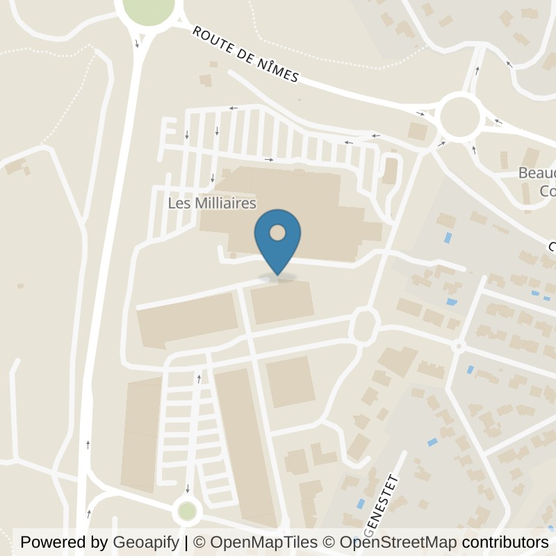 Map: location of Basic-Fit Beaucaire Avenue Avitus 15 24/7 in Beaucaire