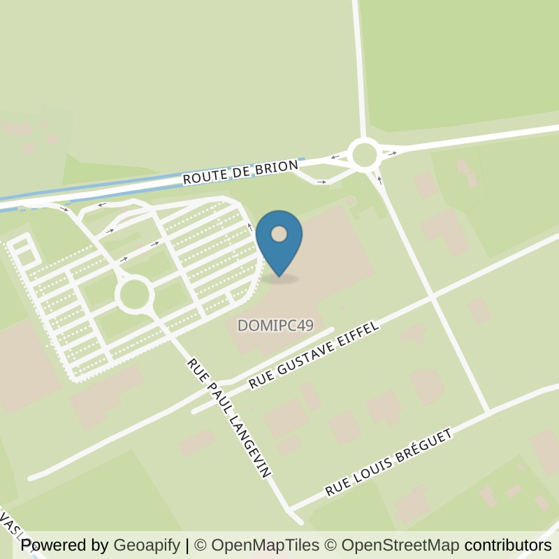 Map: location of Basic-Fit Beaufort-en-Anjou ZAC Actival - Rue Gustave Eiffel in Beaufort-en-Anjou