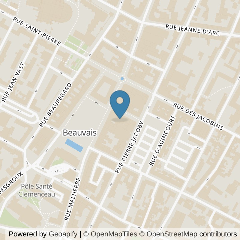 Map: location of Basic-Fit Beauvais Place Jeanne Hachette in Beauvais