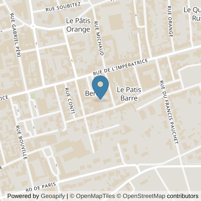 Map: location of Basic-Fit Berck Rue de l'Impératrice 24/7 in Berck