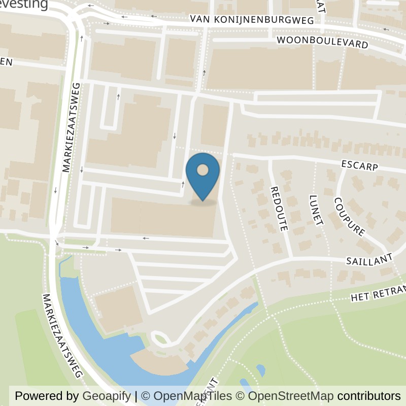 Map: location of Basic-Fit Bergen op Zoom Markiezaatsweg 24/7 in Bergen op Zoom
