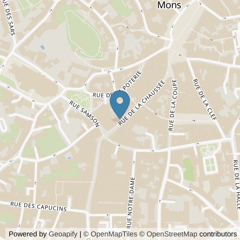 Map: location of Basic-Fit Mons Rue de la Chaussee 24/7 in Bergen