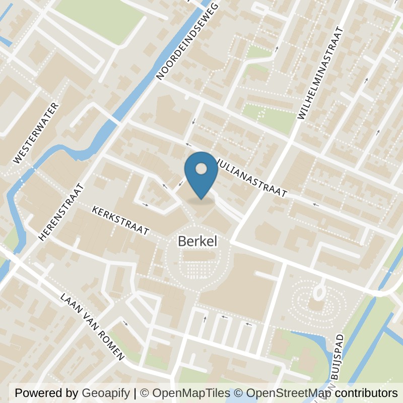 Map: location of Basic-Fit Berkel en Rodenrijs Nieuwstraat 24/7 in Berkel en Rodenrijs