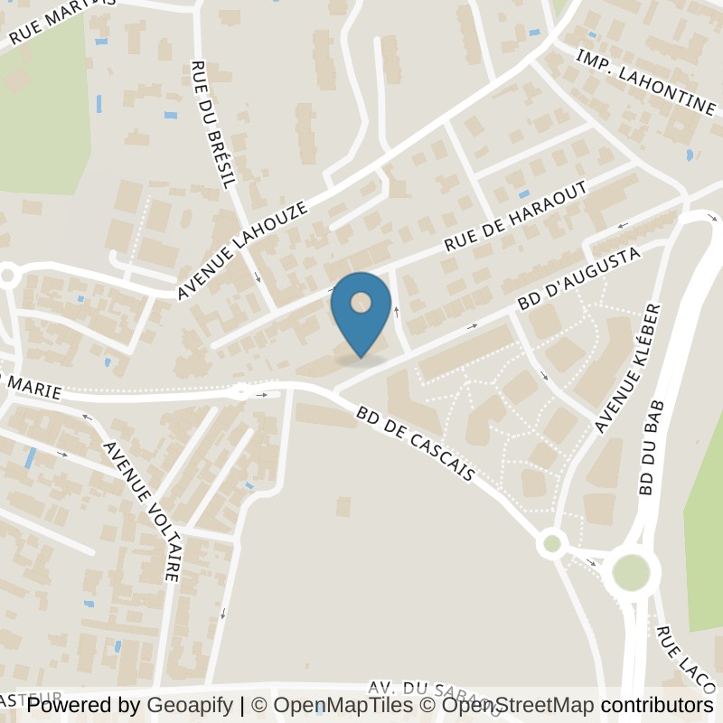 Map: location of Basic-Fit Biarritz Boulevard Augusta in Biarritz