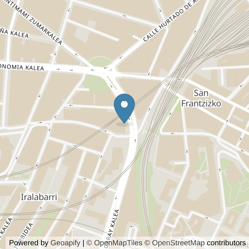 Map: location of Basic-Fit Plaza Zabálburu Bilbao in Bilbao