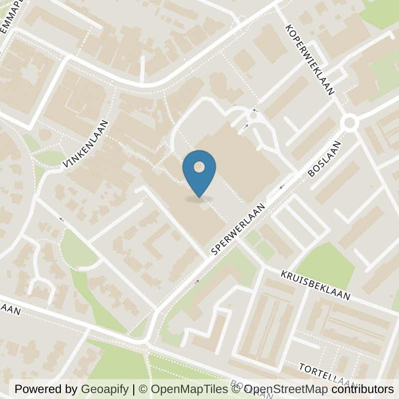 Map: location of Basic-Fit Bilthoven de Kwinkelier 24/7 in Bilthoven