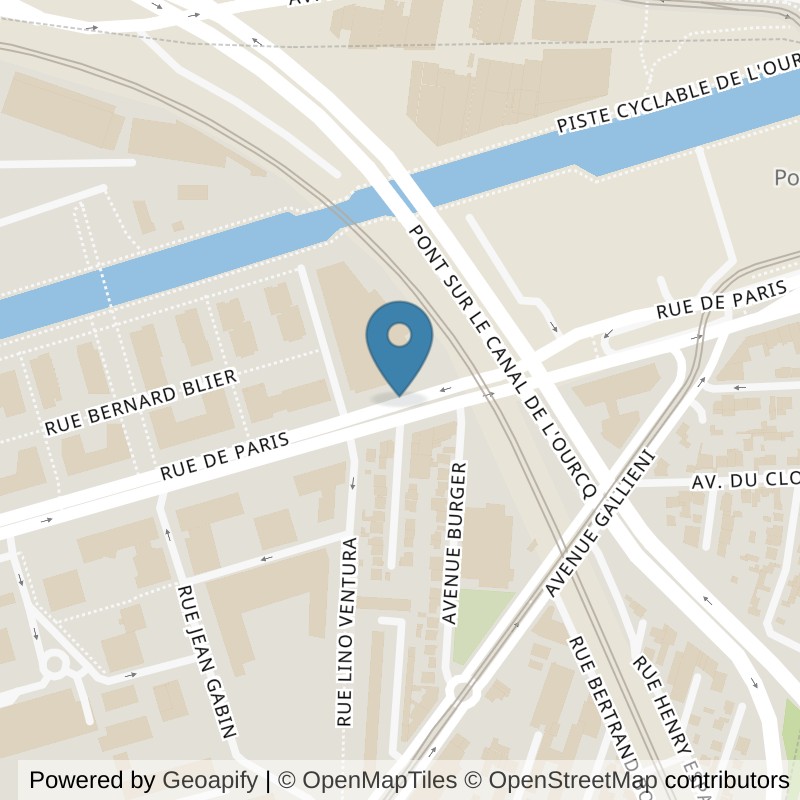 Map: location of Basic-Fit Noisy-Le-Sec Rue de Paris 227 24/7 in Noisy-Le-Sec