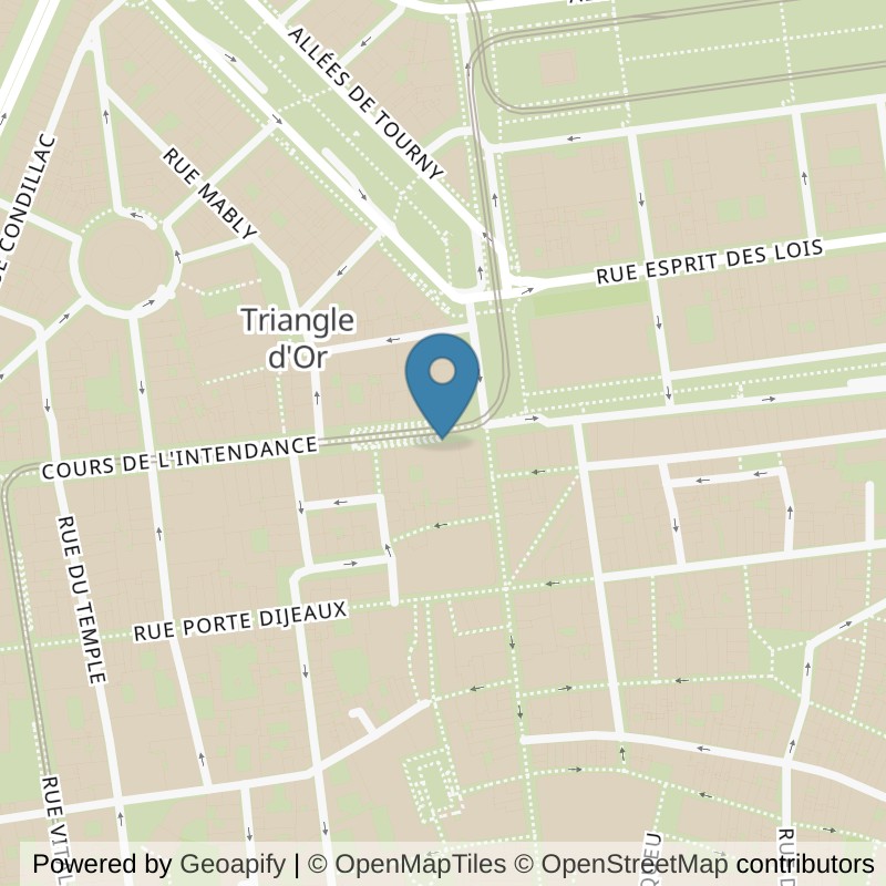 Map: location of Basic-Fit Bordeaux Cours de l’Intendance in Bordeaux