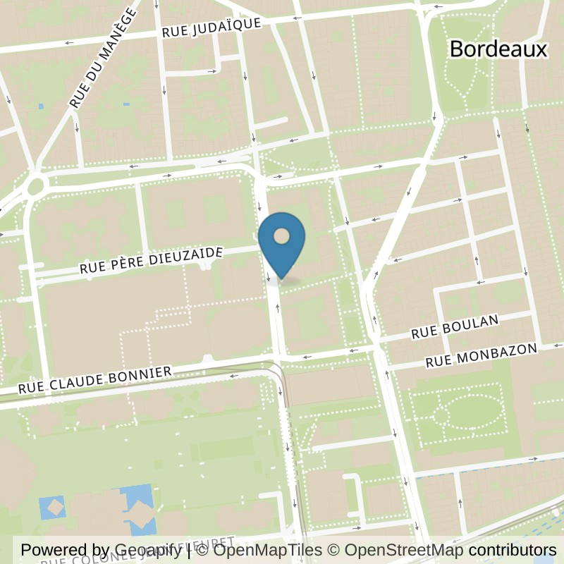 Map: location of Basic-Fit Bordeaux Rue du Château d’eau in Bordeaux