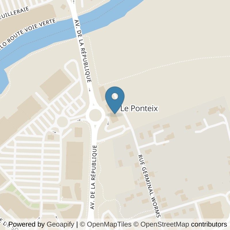 Map: location of Basic-Fit Boulazac Avenue Robert Desnos in Boulazac