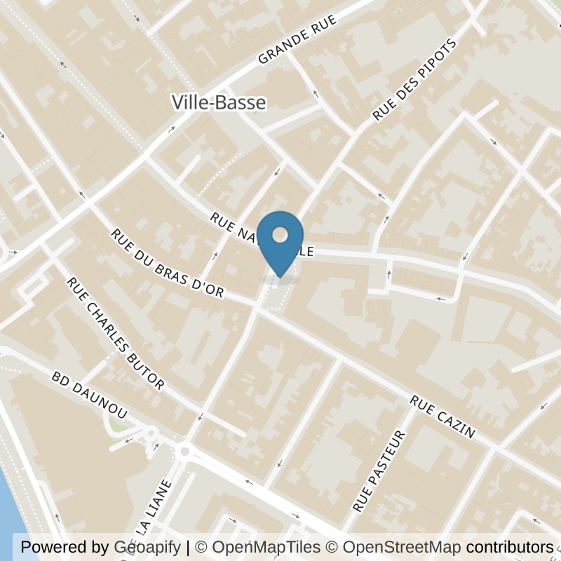 Map: location of Basic-Fit Boulogne-sur-Mer Parvis Victor Planchon in Boulogne-sur-Mer