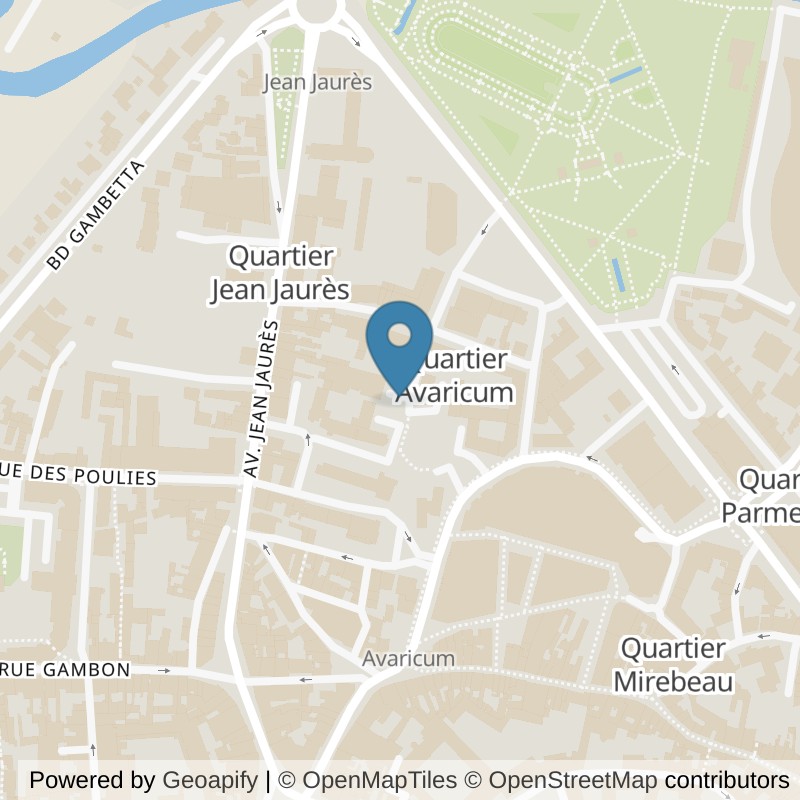 Map: location of Basic-Fit Bourges Rue Du Bouillet 2 in Bourges