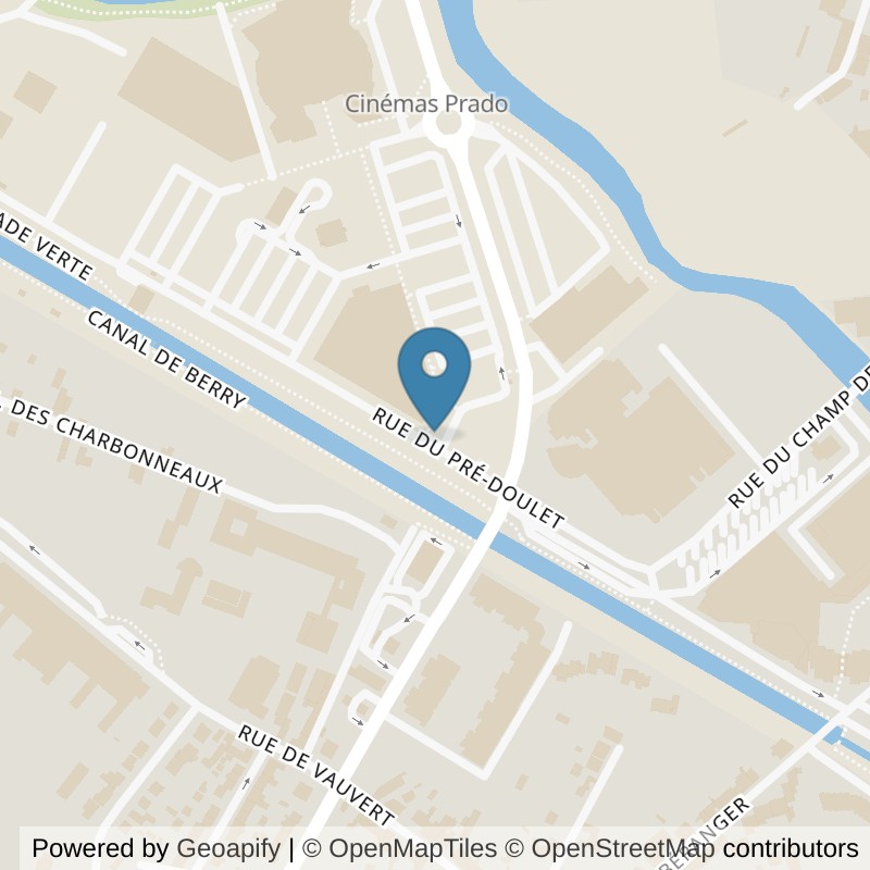 Map: location of Basic-Fit Bourges Rue du Pré Doulet in Bourges