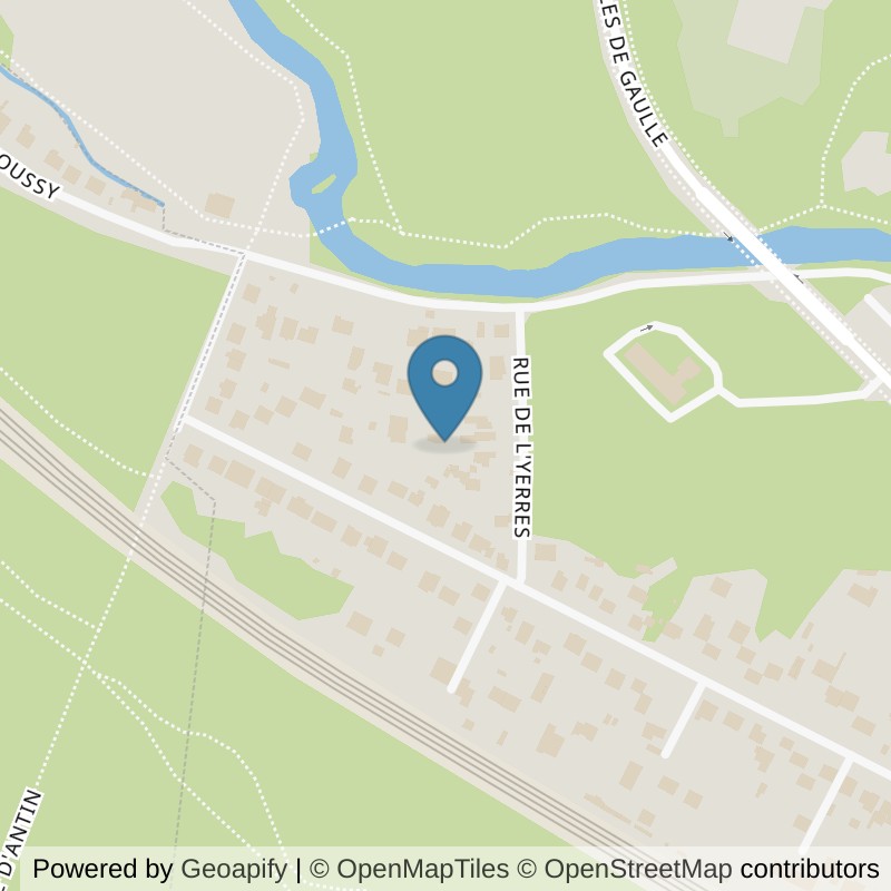 Map: location of Basic-Fit Boussy-Saint-Antoine Centre Commercial Val d’Yerres in Boussy-Saint-Antoine