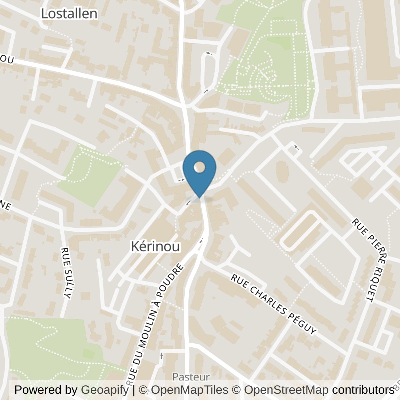 Map: location of Basic-Fit Brest Rue Auguste Kervern 66 in Brest