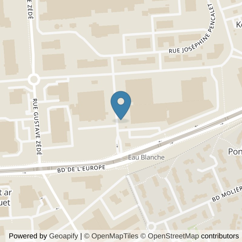 Map: location of Basic-Fit Brest Rue Edouard Belin 24/7 in Brest