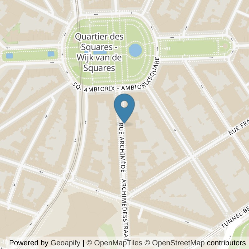 Map: location of Basic-Fit Brussels Berlaymont in Brussel