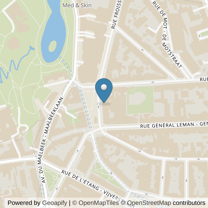 Map: location of Basic-Fit Brussels Etterbeek Place Jourdan in Etterbeek