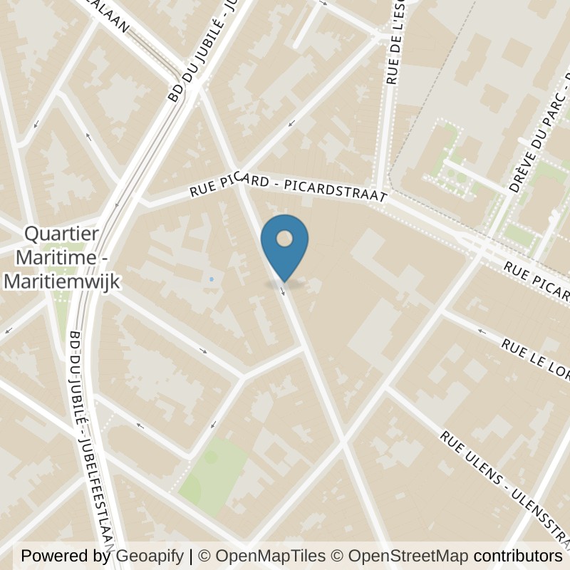 Map: location of Basic-Fit Brussels Molenbeek Vanderstichelen Ladies in Molenbeek