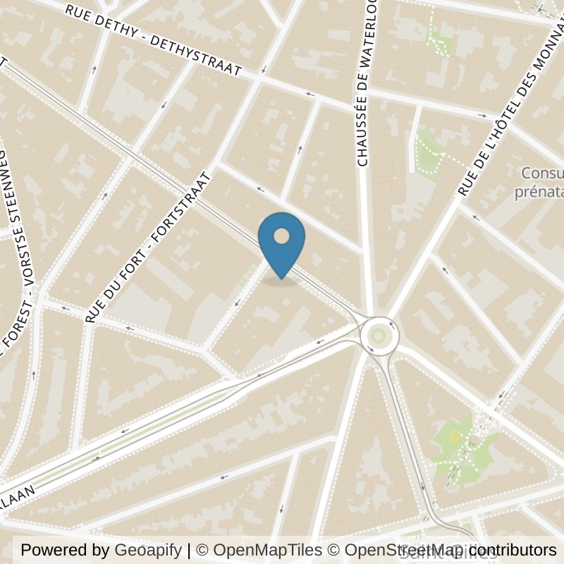 Map: location of Basic-Fit Brussels Saint-Gilles Barriere in Saint-Gilles