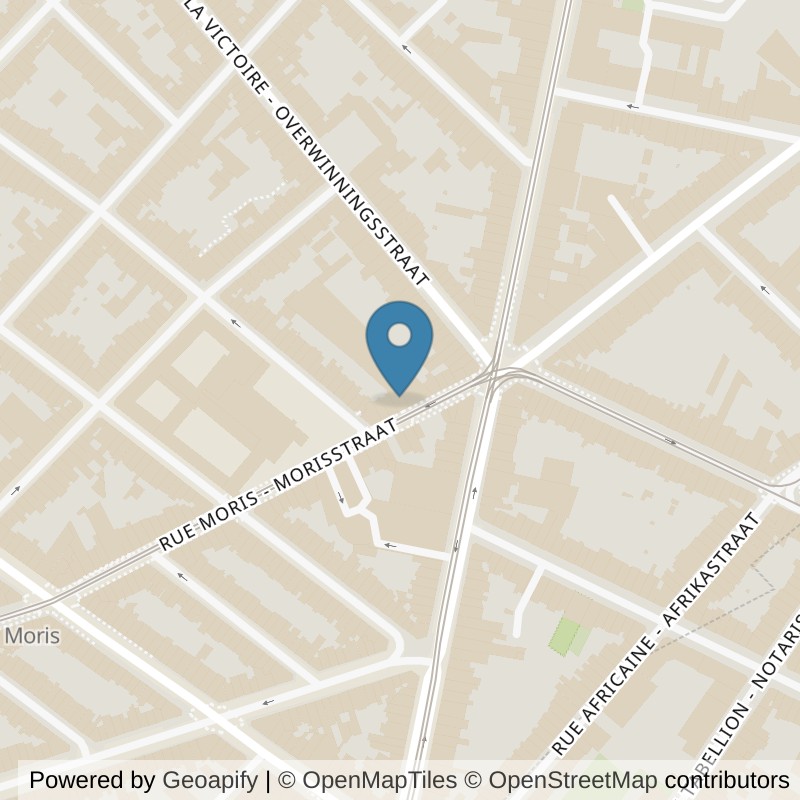 Map: location of Basic-Fit Brussels Saint-Gilles Rue Moris in Saint-Gilles