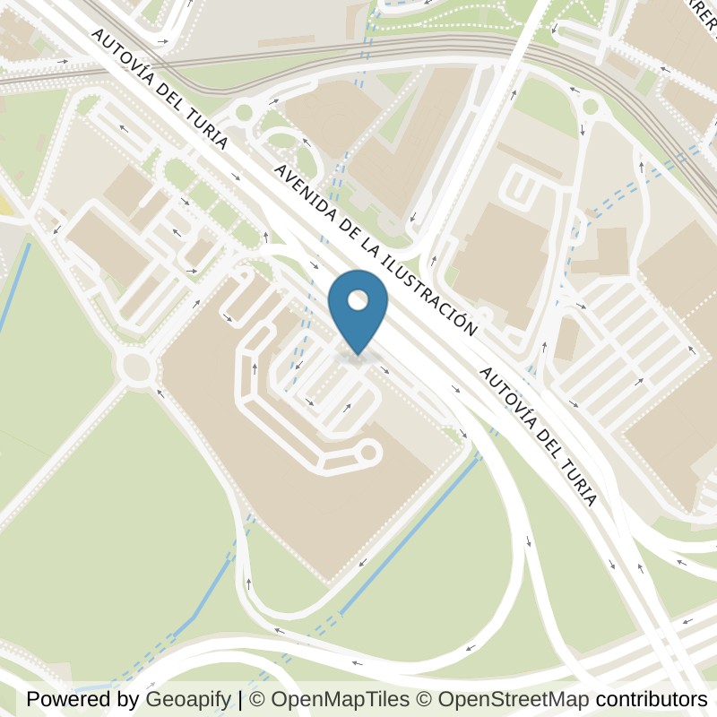 Map: location of Basic-Fit Centro Comercial Parque Ademuz Burjassot (Valencia) in Burjassot (Valencia)