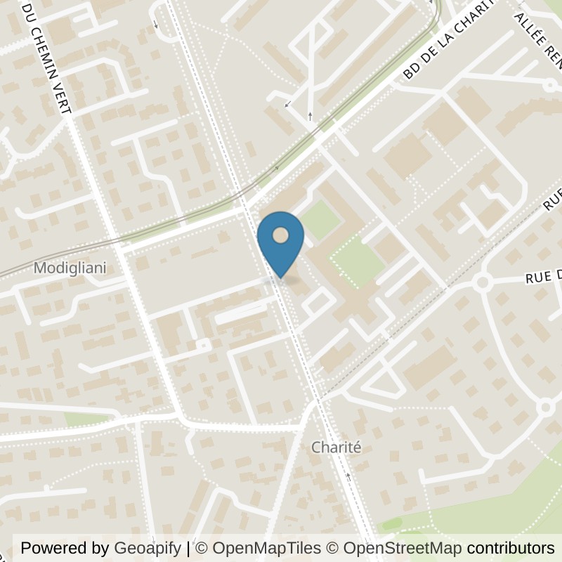 Map: location of Basic-Fit Caen Rue de Falaise 24/7 in Caen