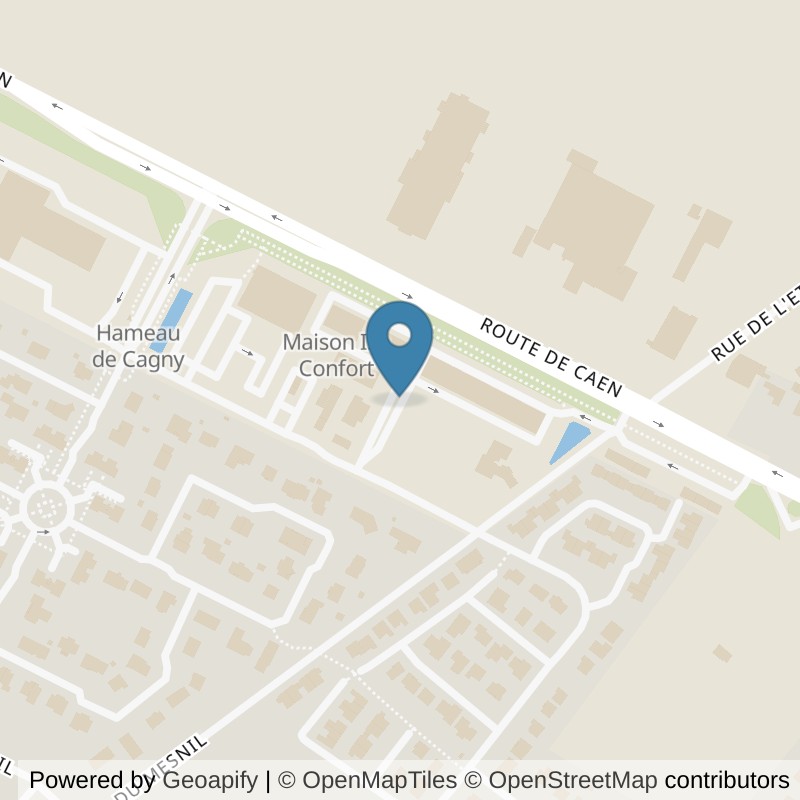 Map: location of Basic-Fit Cagny rue du Grand Chemin 24/7 in Cagny