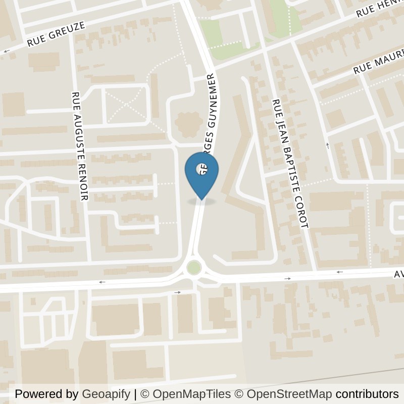 Map: location of Basic-Fit Calais Avenue Guynemer in Calais